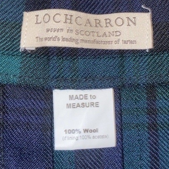 Lochcarron Black Watch Tartan Wool Mini Kilt Skirt 32" Scotland Pleated - Picture 3 of 11